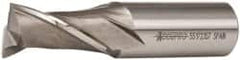 Accupro - 1", 1-5/8" LOC, 1" Shank Diam, 4-1/8" OAL, 2 Flute, Powdered Metal Square End Mill - Single End, Uncoated, Spiral Flute, 30° Helix, Centercutting, Right Hand Cut, Right Hand Flute - Benchmark Tooling