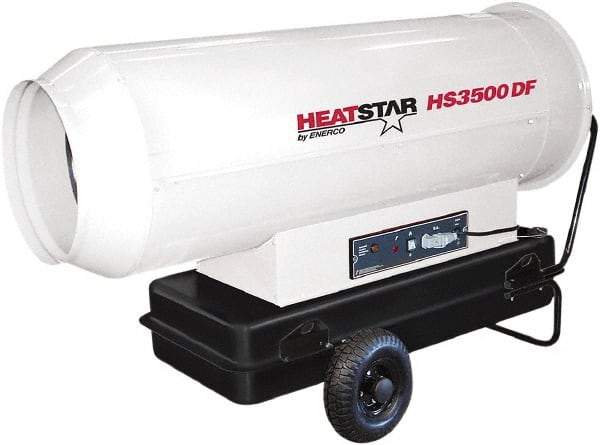 Heatstar - 360,000 BTU Rating, Kerosene Forced Air Heater - 1,750 Sq Ft Max Heating Area, 27.7 Gal Capacity, Fuel with Diesel, Kerosene, JP-8 & Jet8 - Benchmark Tooling