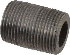 Value Collection - Schedule 160, 3/4" Diam Black Pipe Nipple - Threaded - Benchmark Tooling