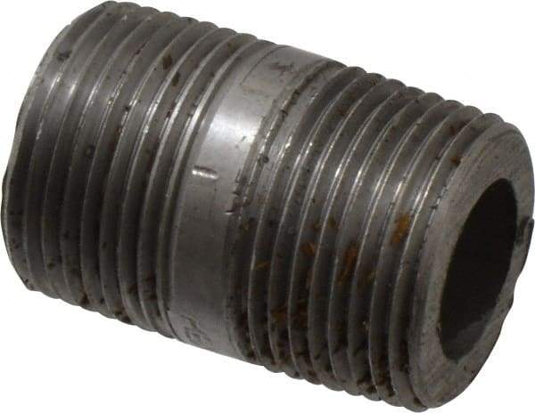 Value Collection - Schedule 160, 3/4" Diam x 1-1/2" Long Black Pipe Nipple - Threaded - Benchmark Tooling