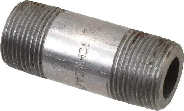 Value Collection - Schedule 160, 3/4" Diam x 2-1/2" Long Black Pipe Nipple - Threaded - Benchmark Tooling
