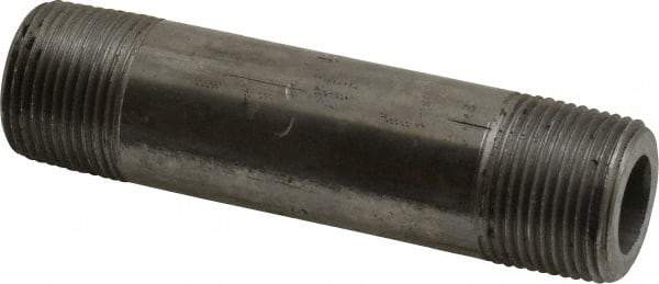 Value Collection - Schedule 160, 3/4" Diam x 4" Long Black Pipe Nipple - Threaded - Benchmark Tooling