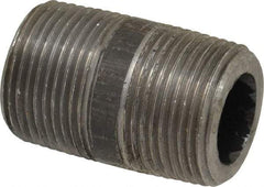 Value Collection - Schedule 160, 1" Diam x 2" Long Black Pipe Nipple - Threaded - Benchmark Tooling