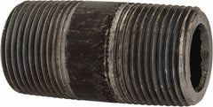 Value Collection - Schedule 160, 1" Diam x 2-1/2" Long Black Pipe Nipple - Threaded - Benchmark Tooling