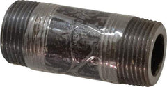 Value Collection - Schedule 160, 1" Diam x 3" Long Black Pipe Nipple - Threaded - Benchmark Tooling