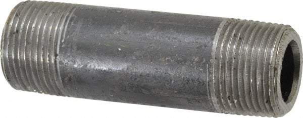 Value Collection - Schedule 160, 1" Diam x 4" Long Black Pipe Nipple - Threaded - Benchmark Tooling