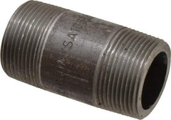 Value Collection - Schedule 160, 1-1/4" Diam x 3" Long Black Pipe Nipple - Threaded - Benchmark Tooling