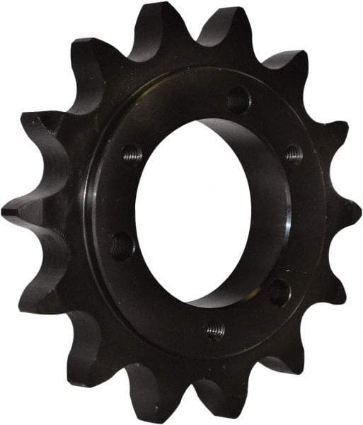 U.S. Tsubaki - 15 Teeth, 3/4" Chain Pitch, Chain Size 60, QD Sprocket - 1-11/16" Bore Diam, 3.98" Outside Diam - Benchmark Tooling