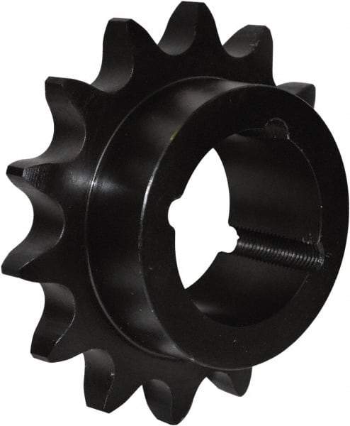 U.S. Tsubaki - 15 Teeth, 1/2" Chain Pitch, Chain Size 40, Taper Lock Sprocket - 1" Bore Diam, 2.652" Outside Diam - Benchmark Tooling