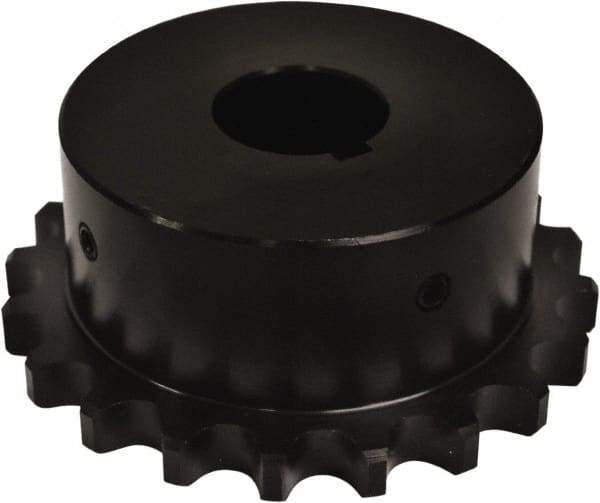 U.S. Tsubaki - 2-7/16" Bore Diam Finished Bore Roller Chain Coupling - 5.04" Coupling OD - Benchmark Tooling