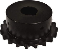 U.S. Tsubaki - 2-7/16" Bore Diam Finished Bore Roller Chain Coupling - 5.04" Coupling OD - Benchmark Tooling