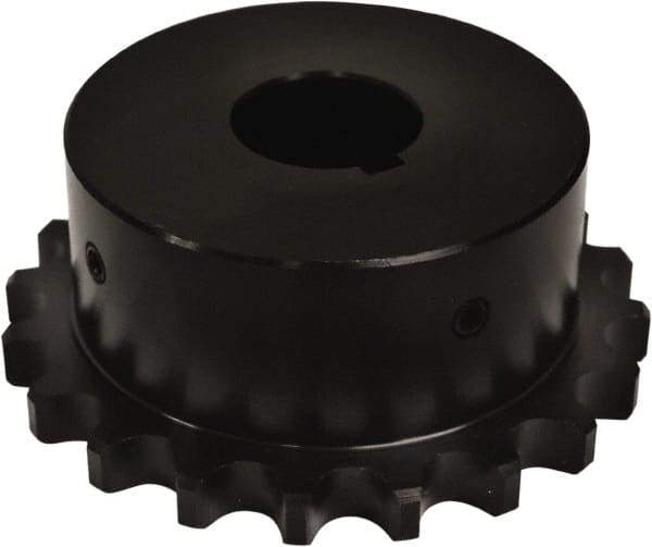 U.S. Tsubaki - 1-3/8" Bore Diam Finished Bore Roller Chain Coupling - 3.391" Coupling OD - Benchmark Tooling