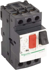 Schneider Electric - 32 Amp, 690 VAC at 50/60 Hz, 3 Pole, Bolt On, Clip Motor Circuit Breaker - Thermal Magnetic Trip, Multiple Breaking Capacity Ratings, 78mm Deep x 89mm High x 45mm Wide - Benchmark Tooling