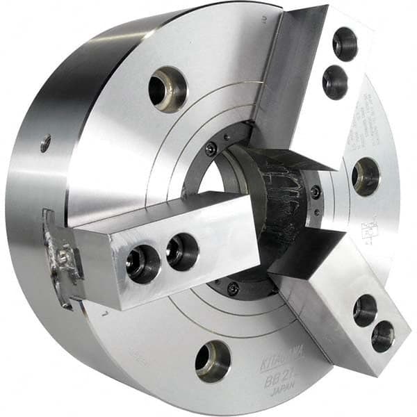 Kitagawa - Power Lathe Chucks Chuck Diameter (Decimal Inch): 12.0000 Number of Jaws: 3 - Benchmark Tooling