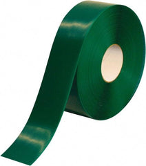 PRO-SAFE - Green Solid Color PVC Tape - 3" Wide x 100' Long x 50 mil Thick, General Traffic - Benchmark Tooling