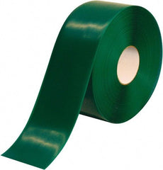 PRO-SAFE - Green Solid Color PVC Tape - 4" Wide x 100' Long x 50 mil Thick, General Traffic - Benchmark Tooling