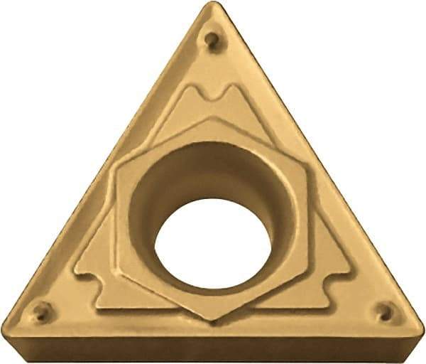 Kyocera - TCMT32.51 HQ Grade CA525 Carbide Turning Insert - TiCN/Al2O3/TiN Finish, 60° Triangle, 3/8" Inscr Circle, 5/32" Thick, 1/64" Corner Radius - Benchmark Tooling