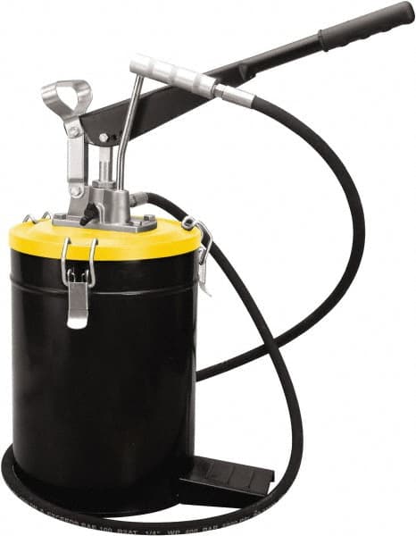 PRO-LUBE - Grease Lubrication 3 Strokes/oz Flow Aluminum & Steel Lever Hand Pump - For 528 oz Container - Benchmark Tooling