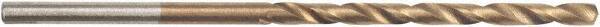 Irwin - 5/64" 135° High Speed Steel Jobber Drill - TiN Finish, Spiral Flute, Straight Shank, 2" OAL, Split Point - Benchmark Tooling