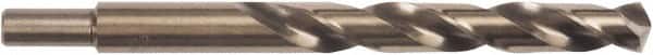 Irwin - 31/64" 135° High Speed Steel Jobber Drill - Oxide Finish, Spiral Flute, Straight Shank, 5-7/8" OAL, Split Point - Benchmark Tooling
