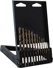 Irwin - 1/16 to 1/4", Gold Finish, High Speed Steel Jobber Length Drill Bit Set - Benchmark Tooling