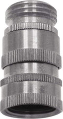 SANI-LAV - 3/4 GHT Garden Hose Quick Disconnect - Stainless Steel, Female Hose to Male Hose Connector - Benchmark Tooling