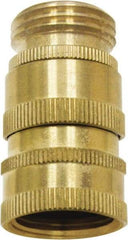 SANI-LAV - 3/4 GHT Garden Hose Quick Disconnect - Brass, Female Hose to Male Hose Connector - Benchmark Tooling