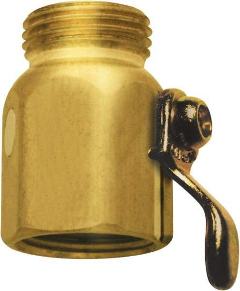 SANI-LAV - 3/4 GHT Garden Hose On/Off Control Valve - Brass, Male Hose to Female Hose Connector - Benchmark Tooling