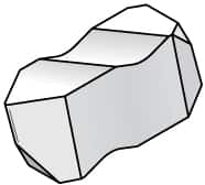 Kennametal - NT2 Grade K313, Internal/External Partial Profile 60° Threading Insert - 0.7 to 30mm & 8 to 36 TPI Ext Pitch, 1.25 to 3.5mm & 7 to 20 TPI Int Pitch, Right Hand Insert, Uncoated, Carbide - Benchmark Tooling