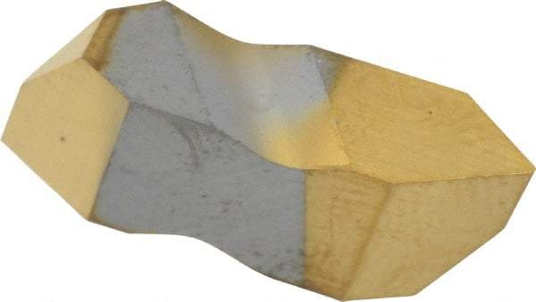 Kennametal - NT3 Grade KC730, Internal/External Partial Profile 60° Threading Insert - 1.25 to 40mm & 6 to 20 TPI Ext Pitch, 20 to 50mm & 5 to 12 TPI Int Pitch, Right Hand Insert, TiN Finish, Carbide - Benchmark Tooling