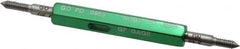 GF Gage - #3-48, Class 2B, Double End Plug Thread Go/No Go Gage - Hardened Tool Steel, Size 000 Handle Included - Benchmark Tooling