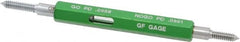 GF Gage - #4-40, Class 2B, Double End Plug Thread Go/No Go Gage - Hardened Tool Steel, Size 00 Handle Included - Benchmark Tooling