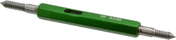 GF Gage - #6-32, Class 2B, Double End Plug Thread Go/No Go Gage - Hardened Tool Steel, Size 00 Handle Included - Benchmark Tooling