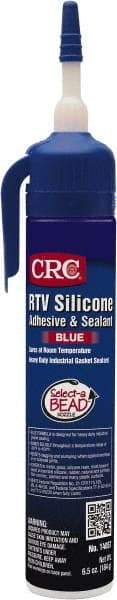 CRC - 8 oz Tube Blue RTV Silicone Gasket Sealant - -60 to 450°F Operating Temp, 24 hr Full Cure Time - Benchmark Tooling