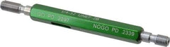 GF Gage - 1/4-32, Class 2B, Double End Plug Thread Go/No Go Gage - Hardened Tool Steel, Size 1 Handle Included - Benchmark Tooling