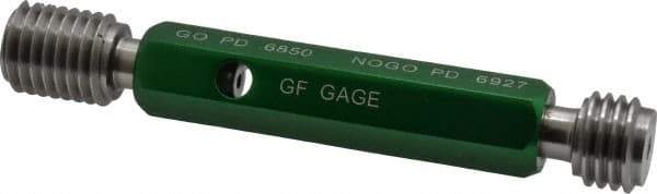 GF Gage - 3/4-10, Class 2B, Double End Plug Thread Go/No Go Gage - Hardened Tool Steel, Size 3 Handle Included - Benchmark Tooling