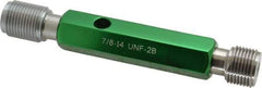 GF Gage - 7/8-14, Class 2B, Double End Plug Thread Go/No Go Gage - Hardened Tool Steel, Size 4 Handle Included - Benchmark Tooling