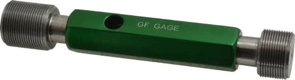 GF Gage - 1-20, Class 2B, Double End Plug Thread Go/No Go Gage - Hardened Tool Steel, Size 4 Handle Included - Benchmark Tooling