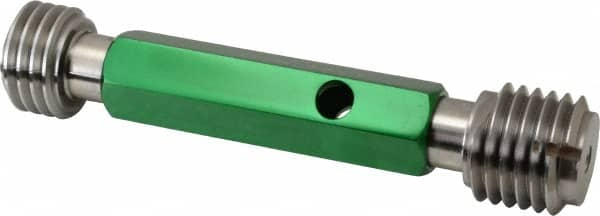 GF Gage - 1-3/8 - 6, Class 2B, Double End Plug Thread Go/No Go Gage - Hardened Tool Steel, Size 5 Handle Included - Benchmark Tooling