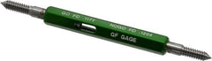 GF Gage - #6-32, Class 3B, Double End Plug Thread Go/No Go Gage - Hardened Tool Steel, Size 00 Handle Included - Benchmark Tooling