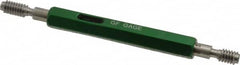 GF Gage - 1/4-20, Class 3B, Double End Plug Thread Go/No Go Gage - Hardened Tool Steel, Size 1 Handle Included - Benchmark Tooling