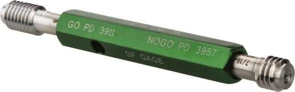 GF Gage - 7/16-14, Class 3B, Double End Plug Thread Go/No Go Gage - Hardened Tool Steel, Size 2 Handle Included - Benchmark Tooling