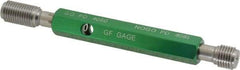 GF Gage - 7/16-20, Class 3B, Double End Plug Thread Go/No Go Gage - Hardened Tool Steel, Size 2 Handle Included - Benchmark Tooling