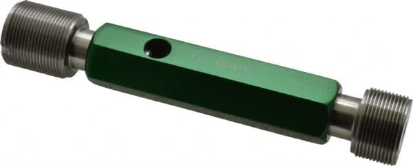 GF Gage - 1-20, Class 3B, Double End Plug Thread Go/No Go Gage - Hardened Tool Steel, Size 4 Handle Included - Benchmark Tooling