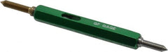 GF Gage - #4-48, Class 2B, Double End Plug Thread Go/No Go Gage - High Speed Steel, Size 00 Handle Included - Benchmark Tooling