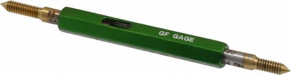 GF Gage - #5-40, Class 2B, Double End Plug Thread Go/No Go Gage - High Speed Steel, Size 00 Handle Included - Benchmark Tooling