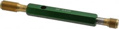 GF Gage - 7/16-20, Class 2B, Double End Plug Thread Go/No Go Gage - High Speed Steel, Size 2 Handle Included - Benchmark Tooling