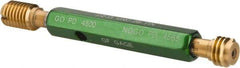 GF Gage - 1/2-13, Class 2B, Double End Plug Thread Go/No Go Gage - High Speed Steel, Size 2 Handle Included - Benchmark Tooling