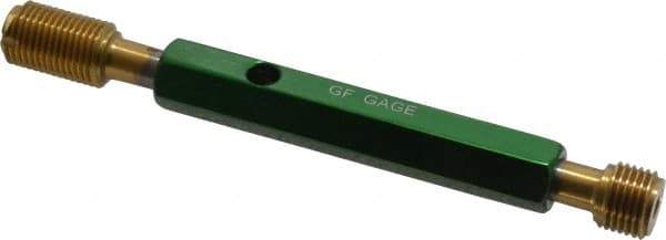 GF Gage - 1/2-20, Class 2B, Double End Plug Thread Go/No Go Gage - High Speed Steel, Size 2 Handle Included - Benchmark Tooling