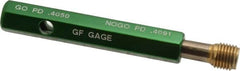 GF Gage - 7/16-20, Class 3B, Double End Plug Thread Go/No Go Gage - High Speed Steel, Size 2 Handle Included - Benchmark Tooling